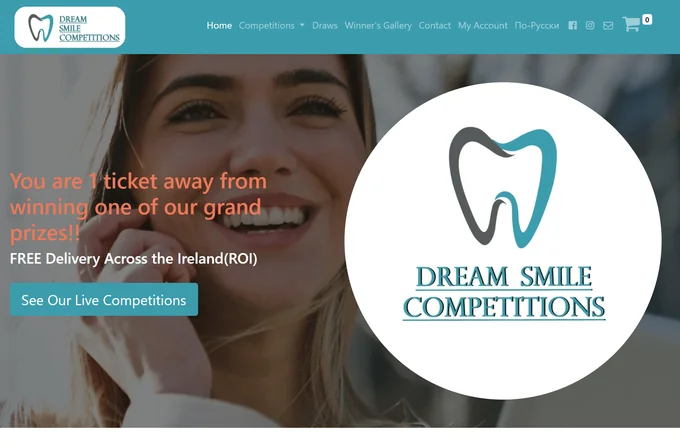 Dream Smile Competitions project screenshot
