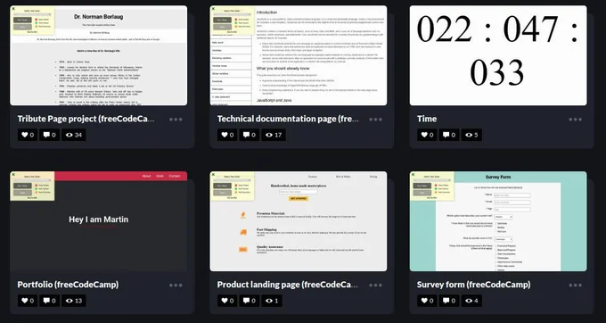freeCodeCamp Projects project screenshot