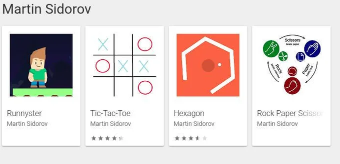Google Play Games project screenshot