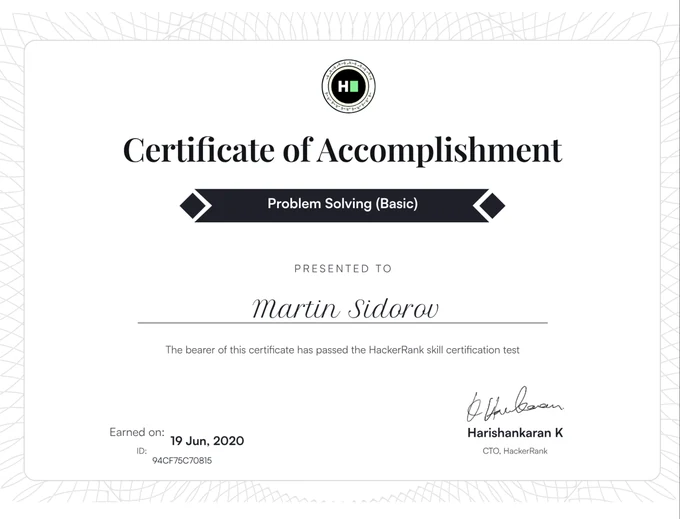 HackerRank: Problem Solving (Basic)