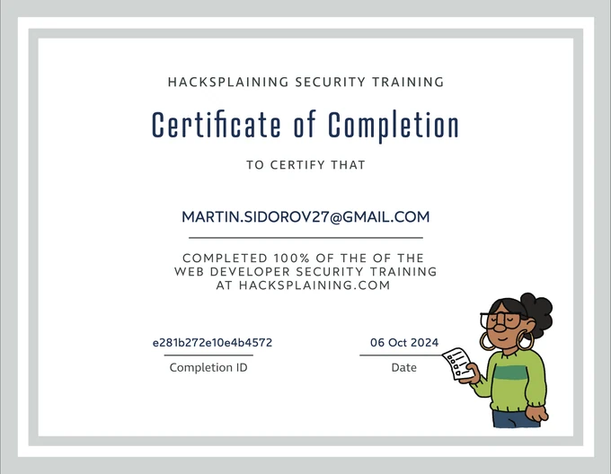 Hacksplaining: Web Developer Security Training