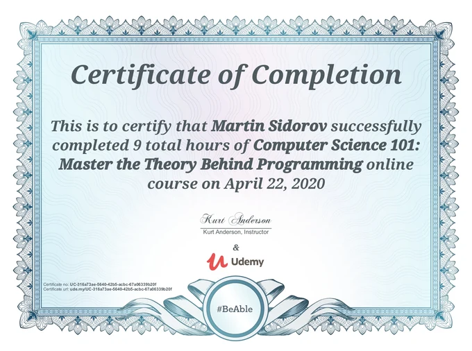 Udemy: Computer Science 101