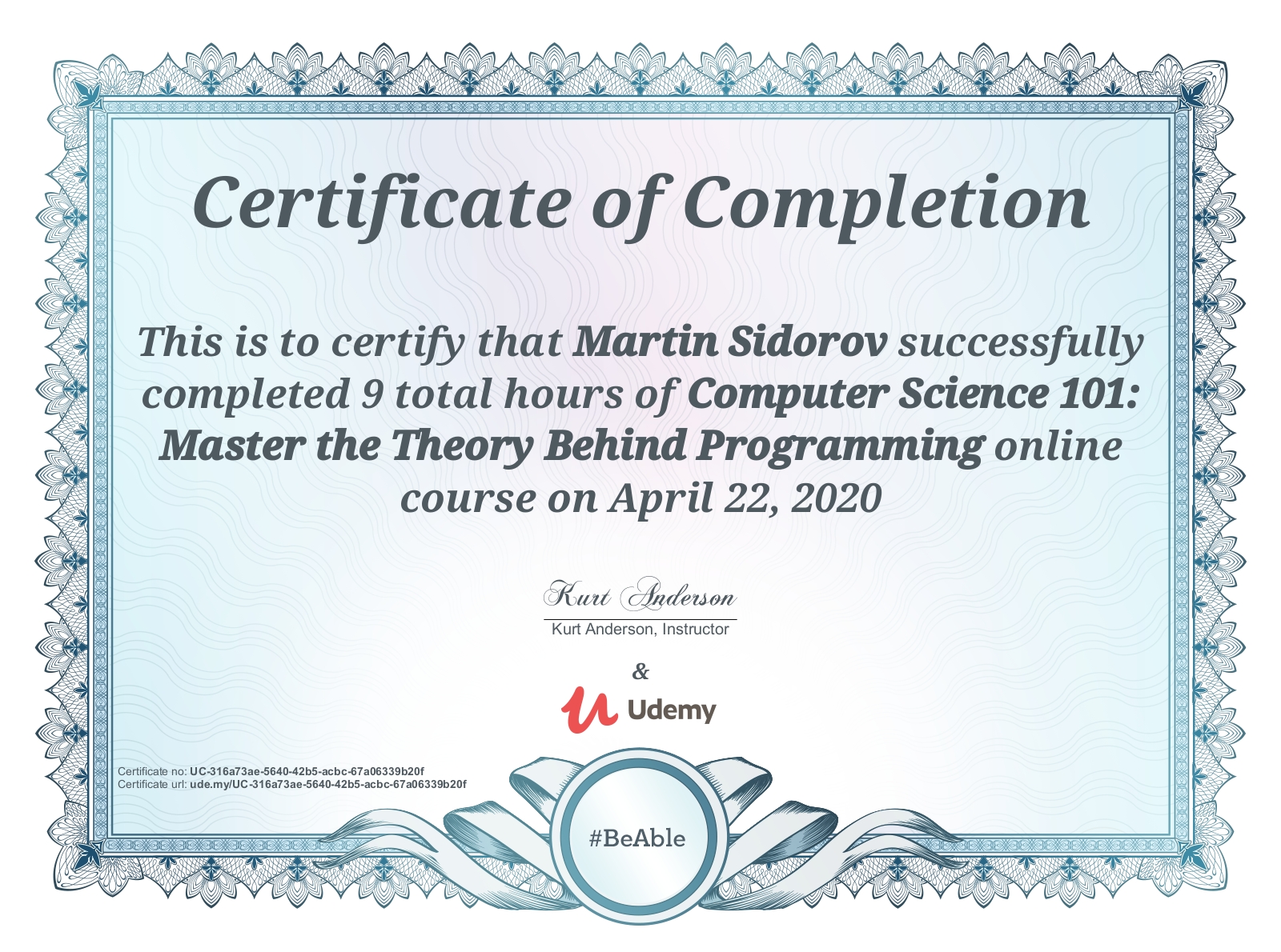 Udemy Computer Science 101: Master the Theory Behind Programming